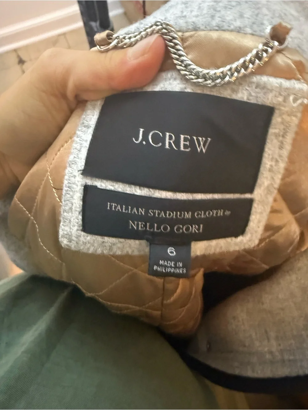 J.Crew Gray Summit Parka in Italian Stadium-Cloth Wool